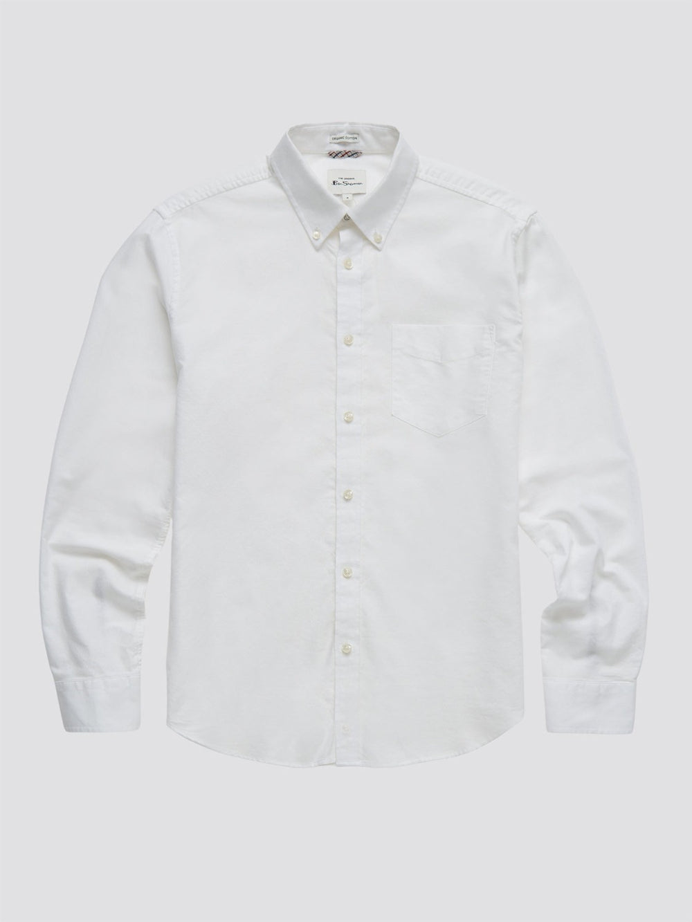 Chemises Ben Sherman Signature Organic Long-Sleeve Oxford Blanche | RTC-25038262